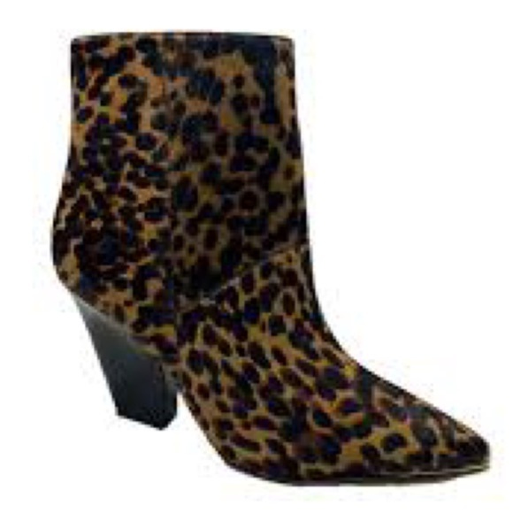 NWT Tory Burch Authentic Lila Ankle Bootie Calf Hair Barbados Leopard Size 6M - Picture 8 of 16